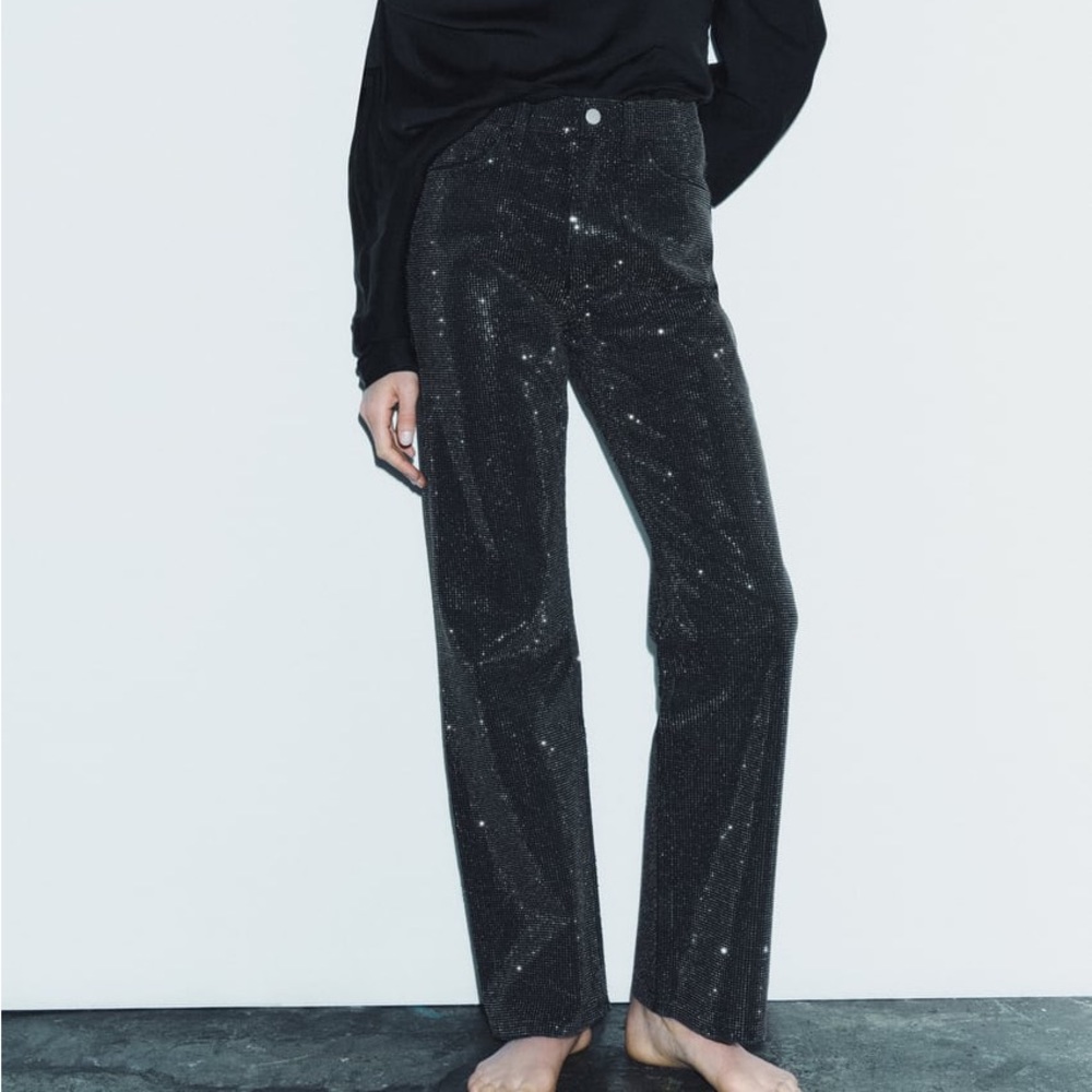 Zara rhinestone jeans
